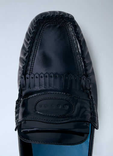 Marni Leather Penny Loafers Black mni0164007