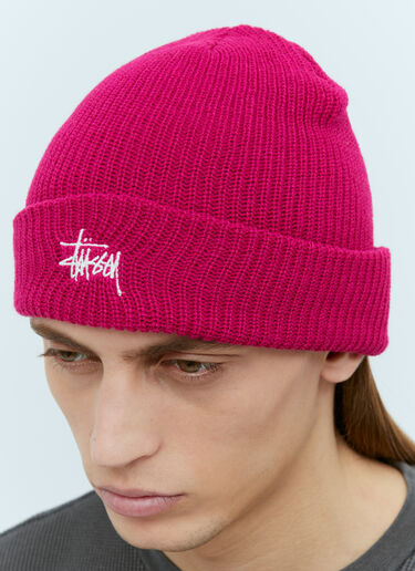 Stüssy ベーシックカフビーニーハット ピンク sts0153022