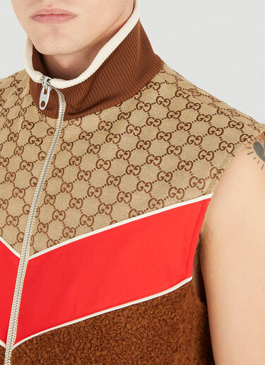 GG Fleece Jacket Gucci GG Fleece Jacket Brown guc0151066