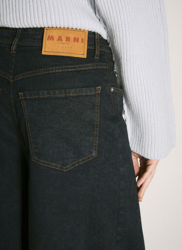 Marni Wide-Leg Stretch Jeans Black mni0257015