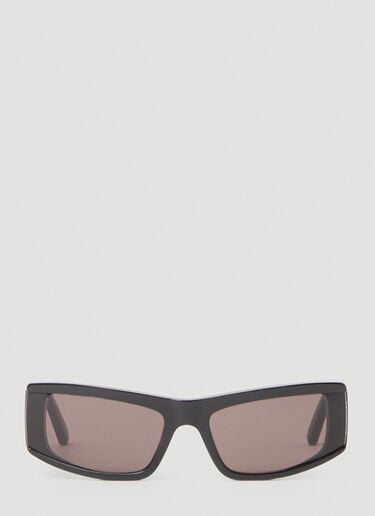 Balenciaga Edgy Rectangle Sunglasses Black bcs0353007