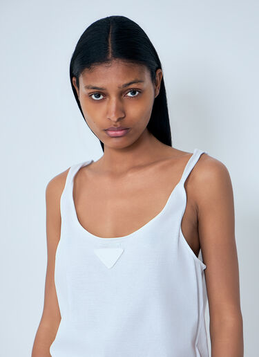 Prada Jersey Tank Top White pra0263004