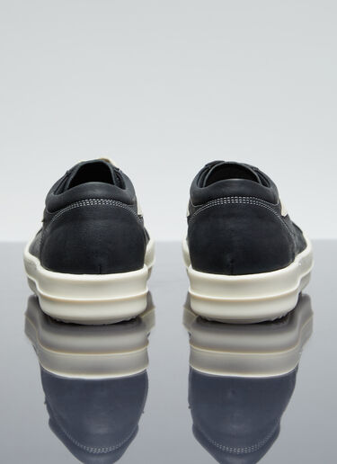Rick Owens 复古皮革运动鞋 黑色 ric0255028