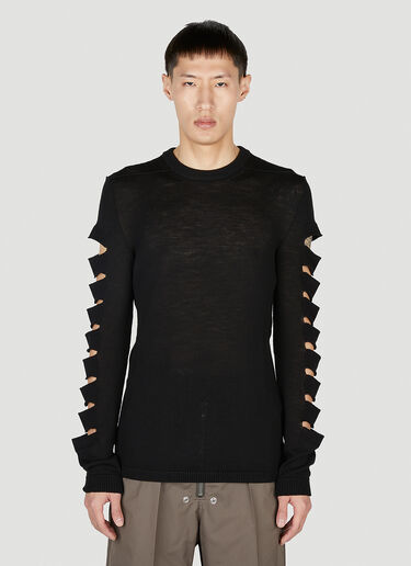 Rick Owens 机车针织衫 黑色 ric0151023