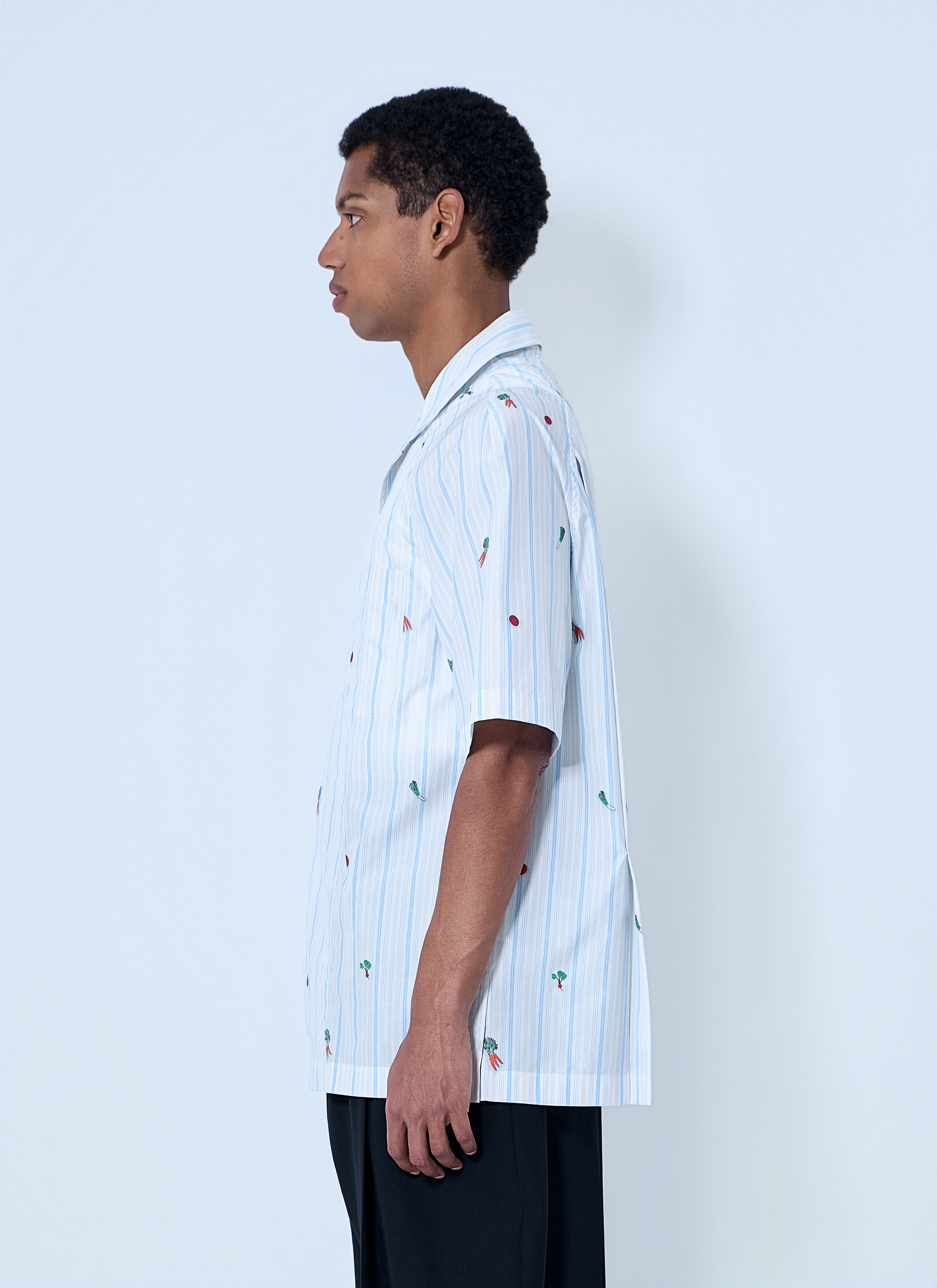 Jacquemus Men's' La Chemise Romarin Shirt in Blue | LN-CC®