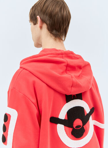 Walter Van Beirendonck Android Hooded Sweatshirt Red wlt0158008