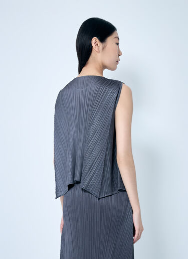 Efficient Square Top Pleats Please Issey Miyake Efficient Square Top Grey plp0258018