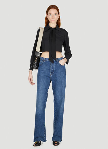 Gucci Cropped Shirt Black guc0252076