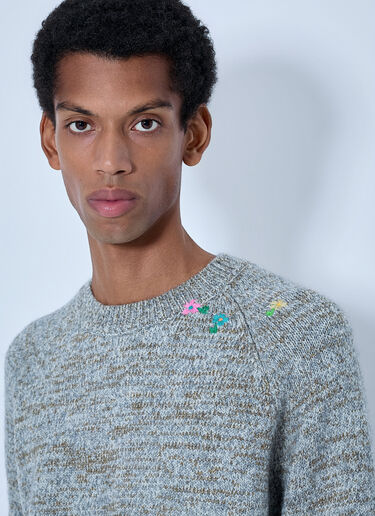 LN-CC® - Dries Van Noten: Maba Sweater - Light Grey Dries Van Noten Maba Sweater Light Grey dvn0165023