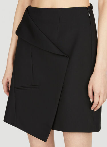 Wrap Front Skirt Alexander McQueen Wrap Front Skirt Black amq0251090