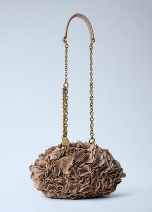 Chloé Floral Appliqué Chain Bag Beige chl0264045