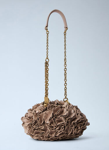 Chloé Floral Appliqué Chain Bag Beige chl0264045