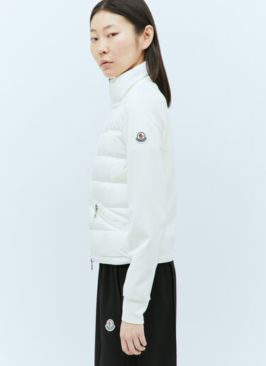 Moncler 패딩 마감 집업 가디건 화이트 mon0257044