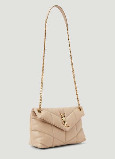 Saint Laurent Loulou 松软小号单肩包 米色 sla0243054