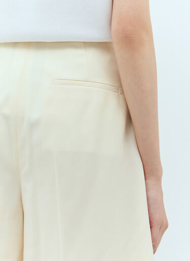 Max Mara 울 캔버스 쇼츠 크림 max0257016