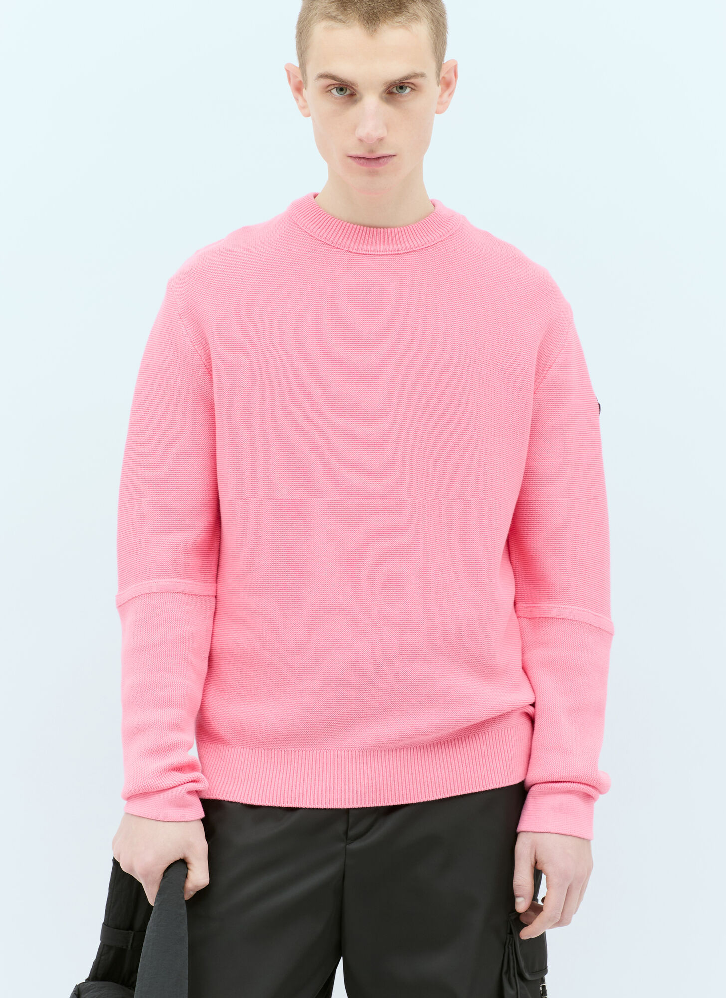 Shop Moncler Crewneck Sweater In Pink