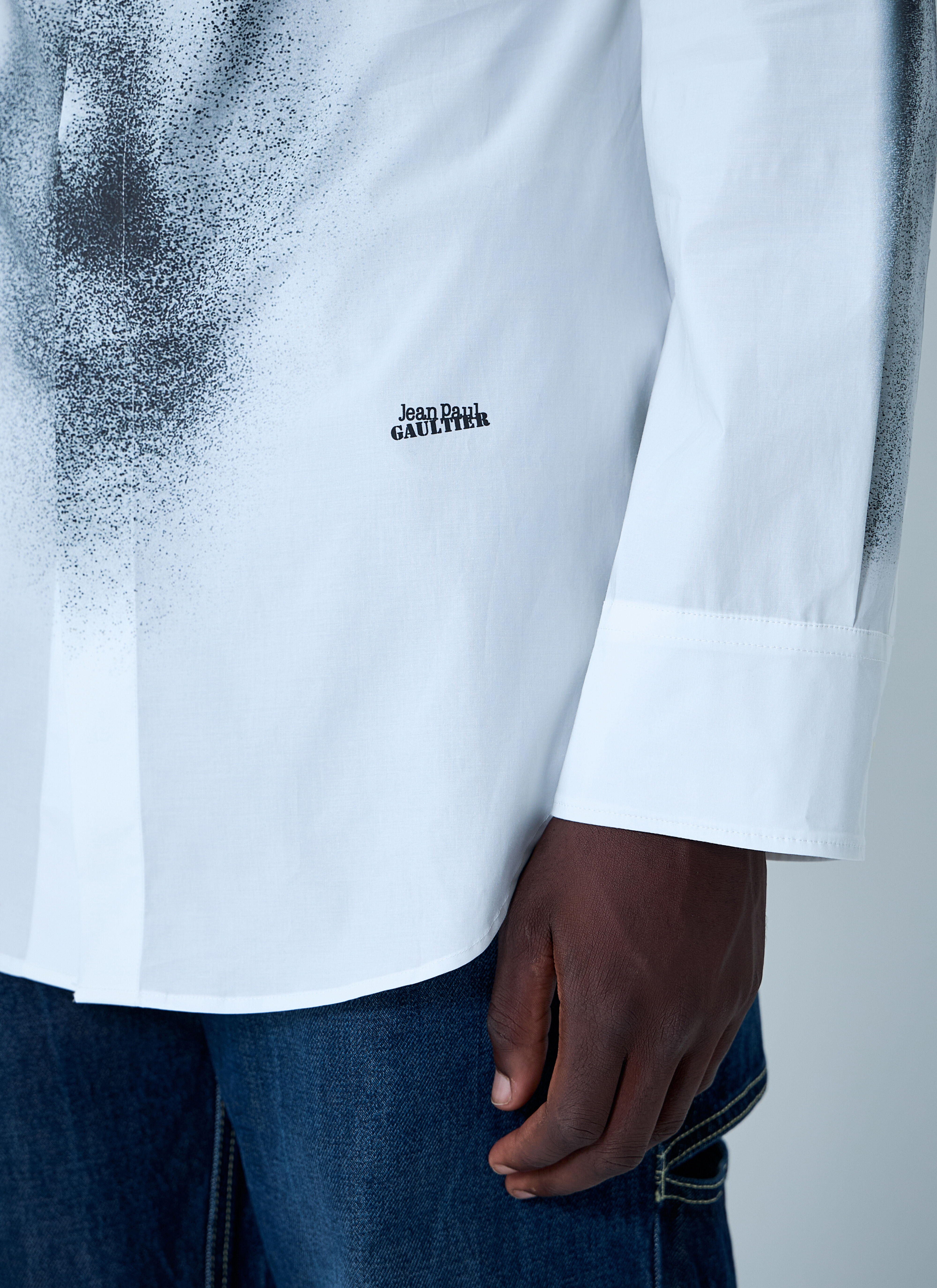 Jean Paul Gaultier Men's' Body Dust Shirt in White | LN-CC®