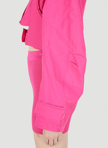 Jacquemus La Parka Fresa Cropped Jacket Pink jac0248001