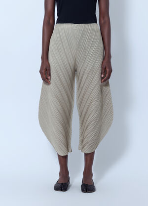 Pleats Please Issey Miyake Thicker Bottoms 1 Trousers Beige plp0266002