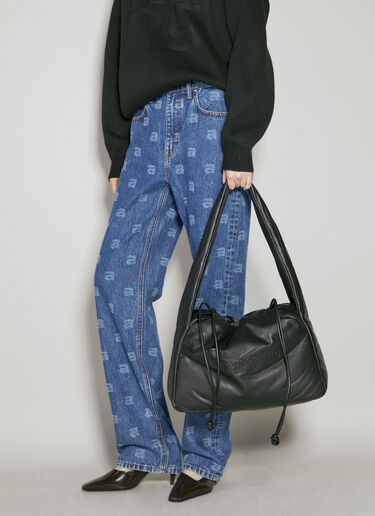 Alexander Wang 라이언 퍼프 라지 숄더백 블랙 awg0254021