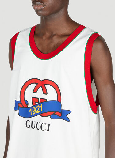 Gucci Interlocking G 1921 Print Top White guc0153011
