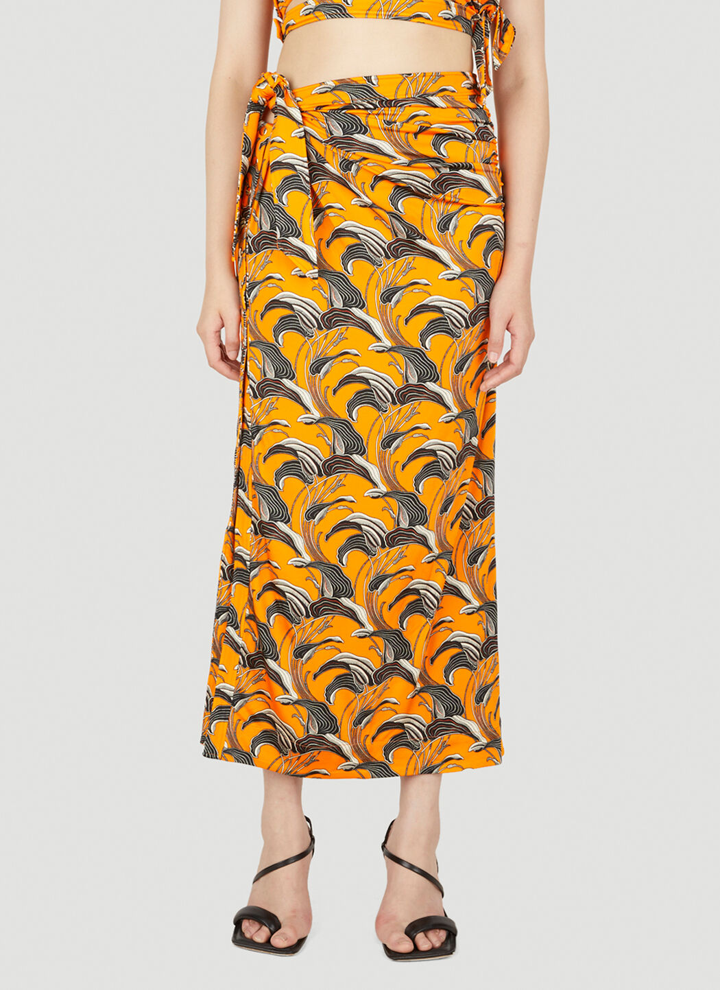 Rabanne オレンジ ラップスカート | LN-CC®