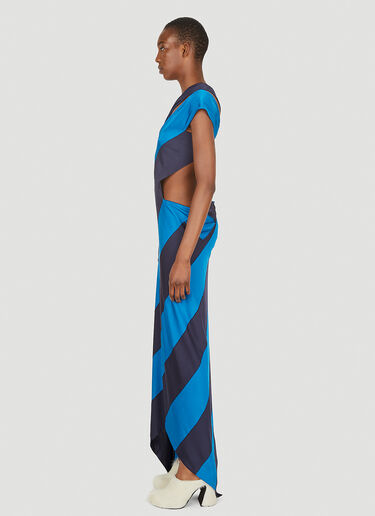 Marni Two-Tone Cut-Out Dress Blue mni0248001