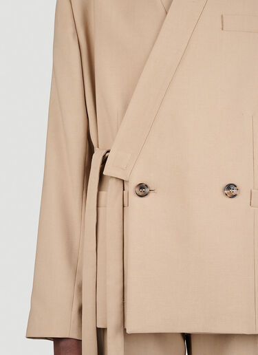 Kenzo Kimono Wool Blazer Beige knz0253015