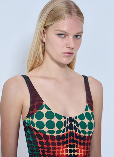Jean Paul Gaultier Re-Edition The Brown Dots Swimsuit Brown jpg0264015