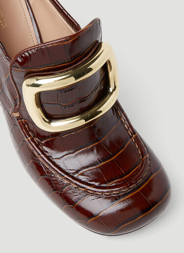 Sportmax Oliato High Heel Loafers Brown spx0253017