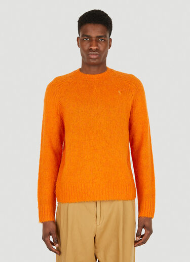 Acne Studios Brushed Wool Sweater Orange acn0148003