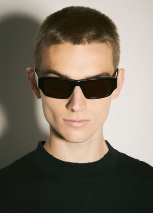 Balenciaga Square-Oval Sunglasses Grey bcs0356002