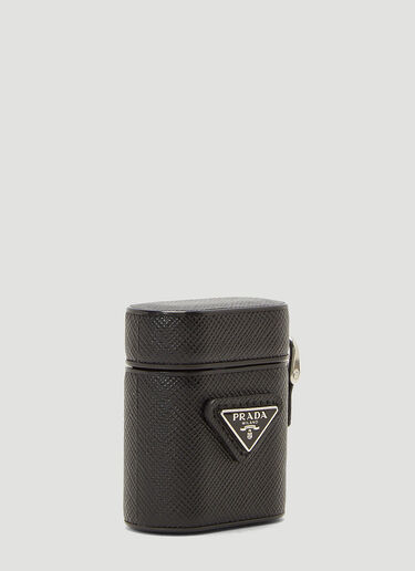 Prada Leather AirPods Case Black pra0143063