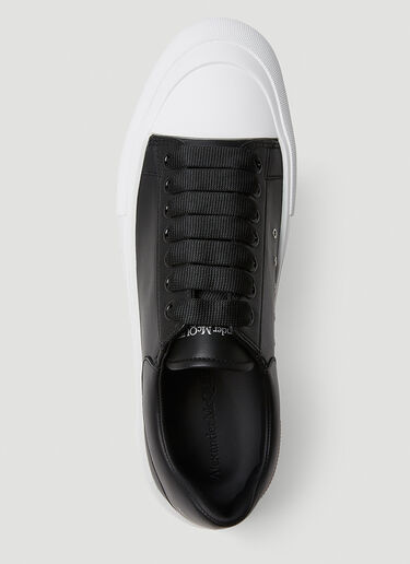 Alexander McQueen Deck Plimsoll Sneakers Black amq0149026
