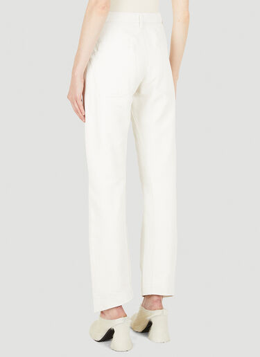 Jil Sander 直筒牛仔裤 白 jil0248002