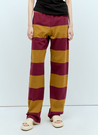 Dries Van Noten Stripe Track Pants Yellow dvn0256016