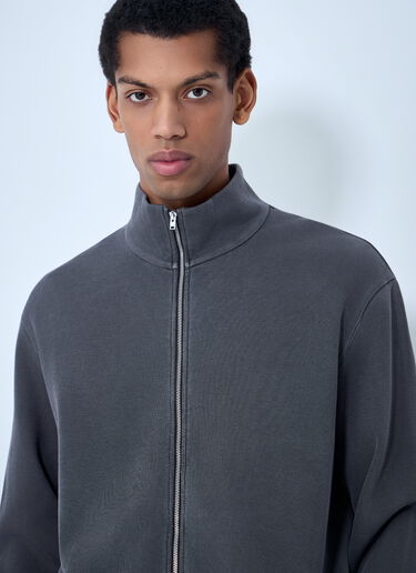 Our Legacy Shrunken Zip-Up Sweatshirt Grey our0164019