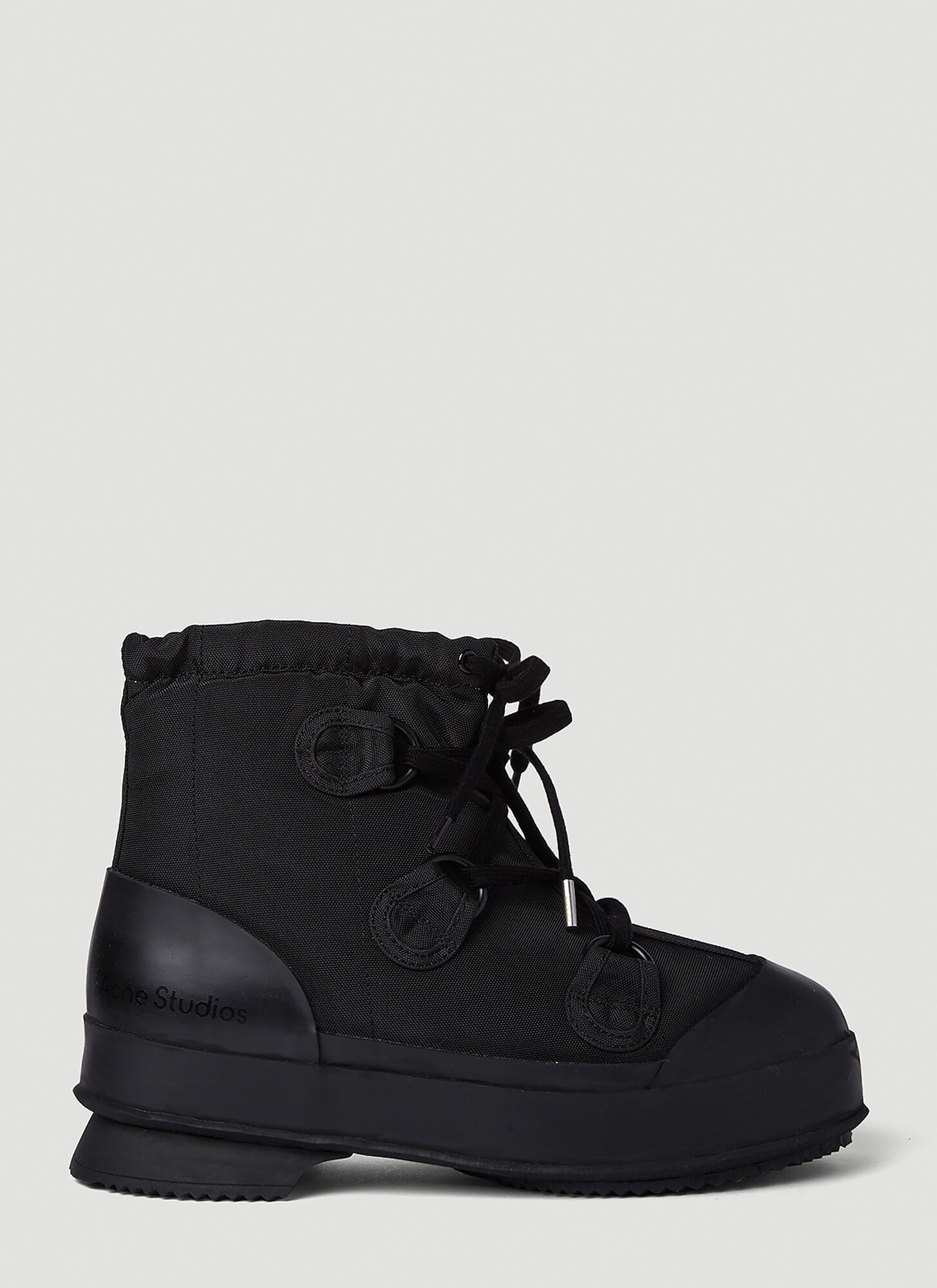 Shop Acne Studios Lace Up Boots In Black