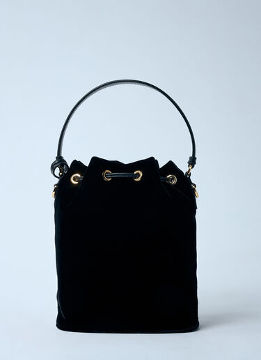 Prada Velvet Mini Bucket Bag Black pra0259010