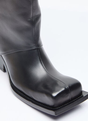 Fidan Novruzova Havva Leather Boots Black fid0254010