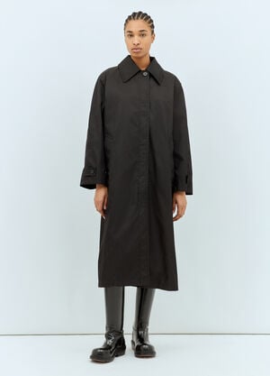 Jil Sander Spread Collar Rain Coat White jil0259013