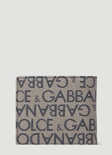 Dolce & Gabbana Jacquard Logo Wallet Brown dol0152017