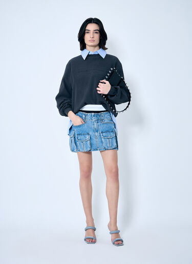 Alexander Wang Logo Embossed Sweater Grey awg0259005