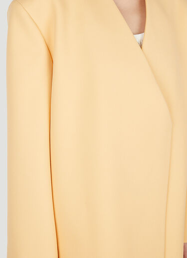 Jil Sander Oversized Collarless Blazer Orange jil0248001