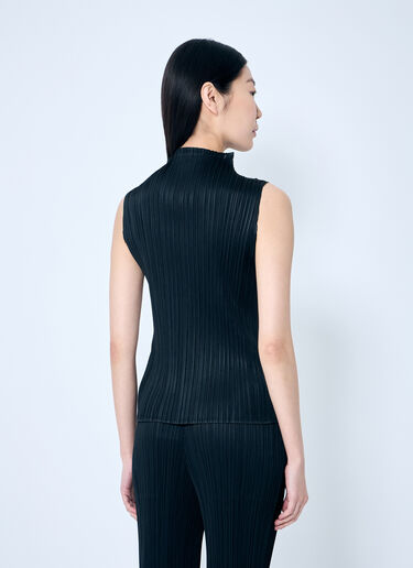 Pleats Please Issey Miyake 褶裥背心上衣  黑色 plp0259021