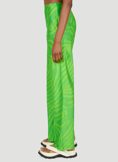 SIMON MILLER Veda Abstract Leaf Print Pants Green smi0249005