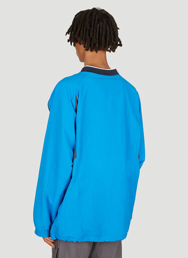 Martine Rose Logo Embroidery Sports Sweater Blue mtr0154003