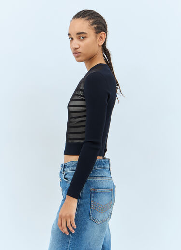 Jean Paul Gaultier Mariniere Sweater Black jpg0258015