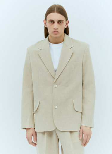 La Veste Titolo Blazer Jacquemus La Veste Titolo Blazer Beige jac0156001