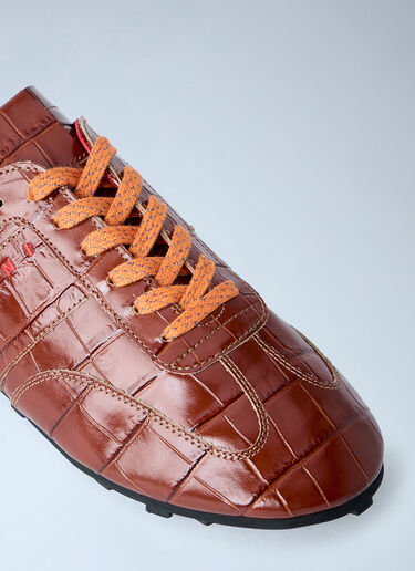 LN-CC® - Marni: Laced Leather Mules - Brown Marni Laced Leather Mules Brown mni0165011